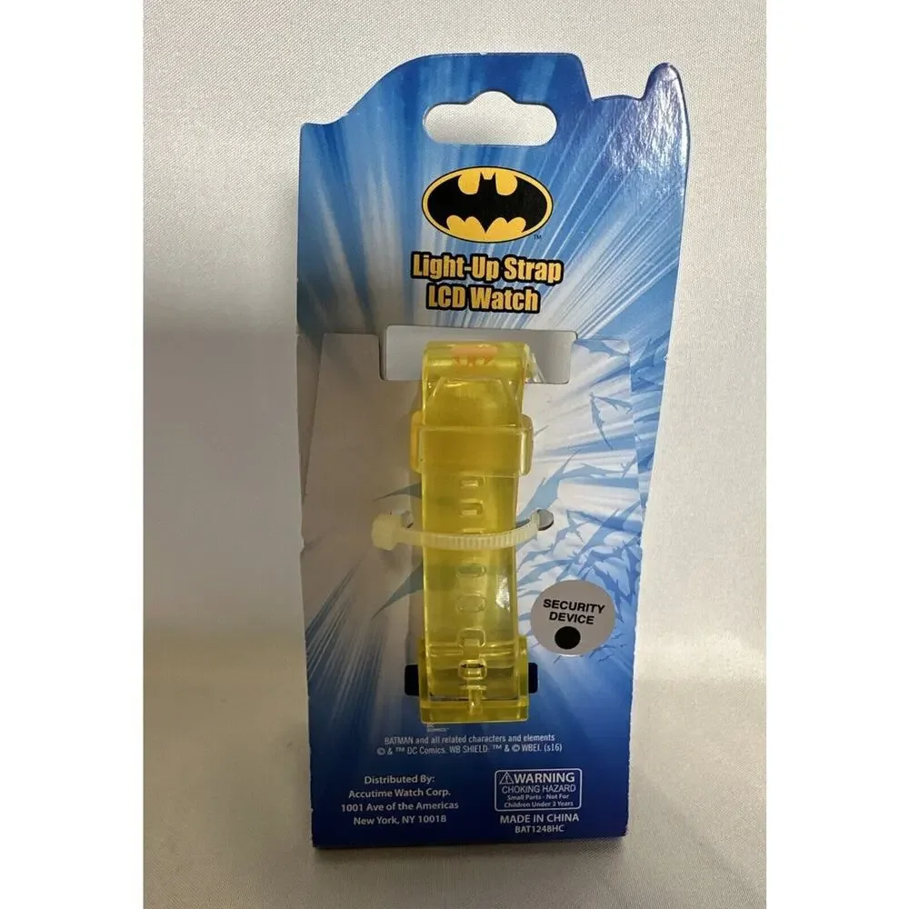 NEW Batman Children's Light Up Strap LCD Watch DC Comics